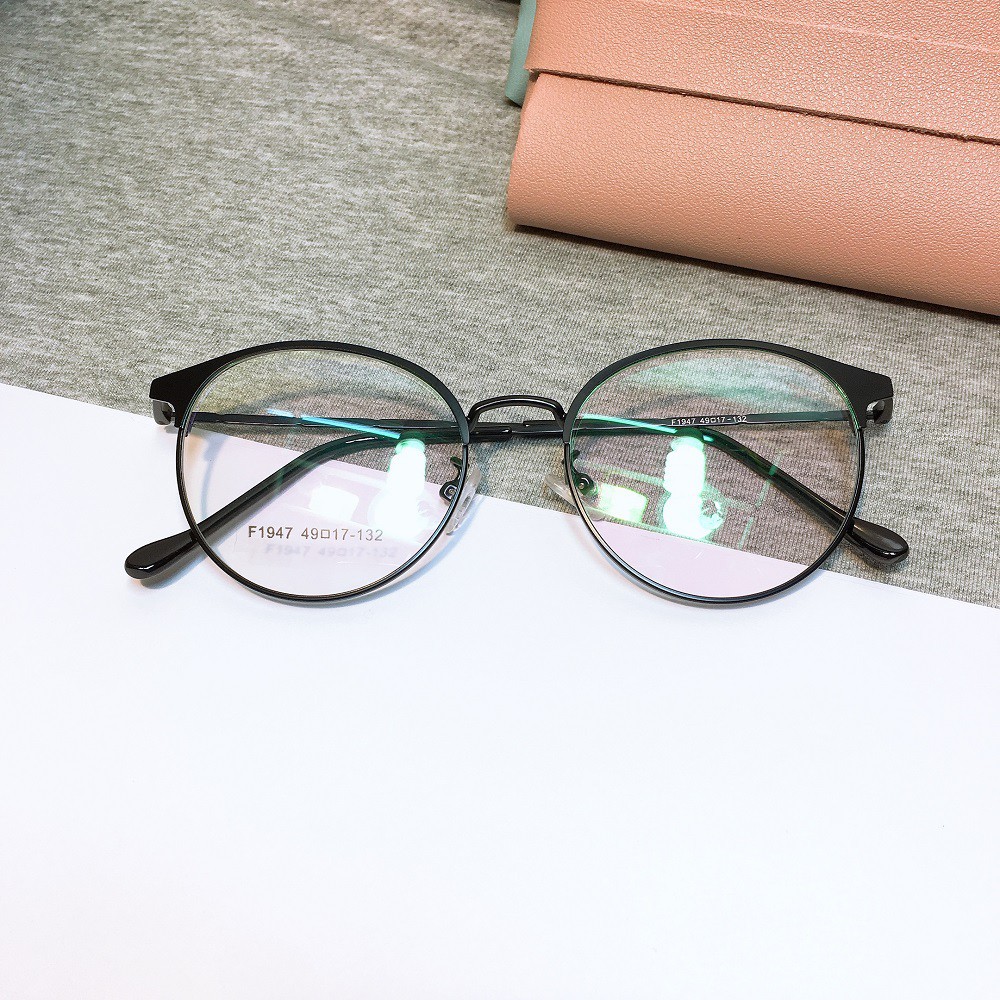 [Gía siêu rẻ]  Gọng kính tròn 1947 nhận cắt cận viễn loạn