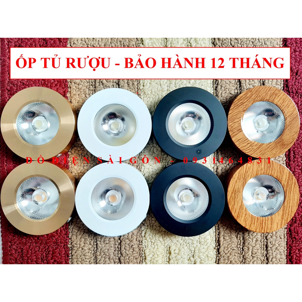Đèn Led 5W Ốp Nổi Kệ Trưng Bày, Tủ Bếp, Tủ Kính,...Ánh Sáng Trắng/Vàng