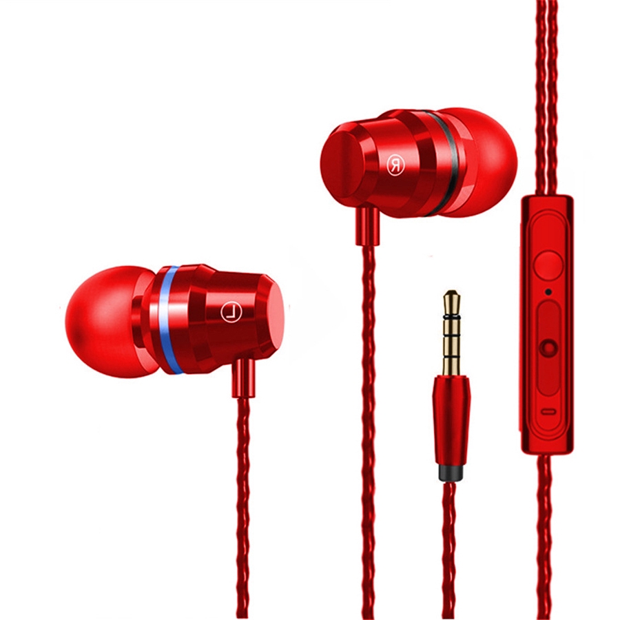 Tai Nghe Nhét Tai Jack 3.5mm Bass Trầm Có Micro Tiện Dụng