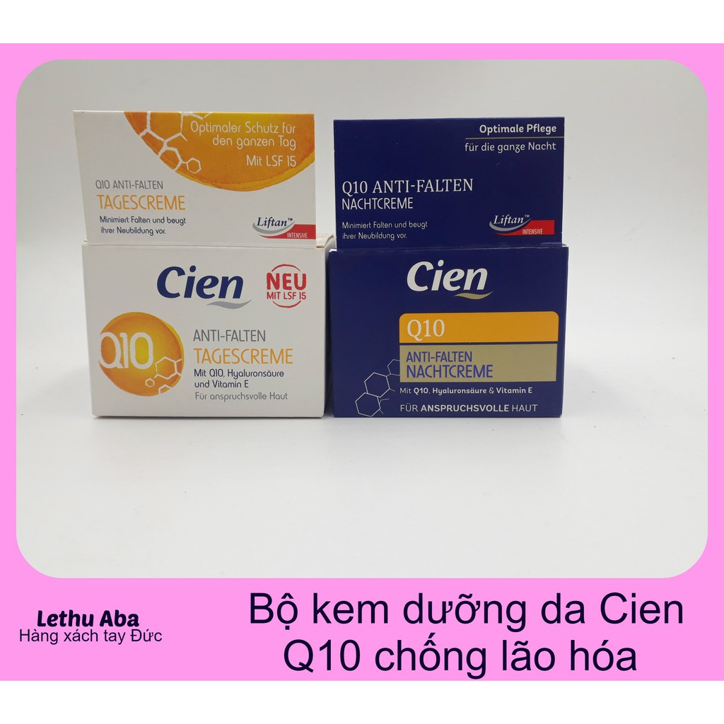 🔥 BỘ KEM DƯỠNG NGÀY VÀ ĐÊM CIEN Q10 - KEM DƯỠNG DA CHỐNG LÃO HÓA