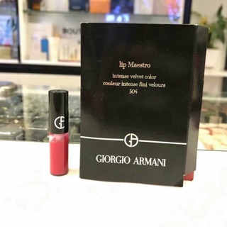 Son kem Giorgio Armani mini màu hồng đỏ 504
