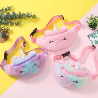 Túi đeo hông vải lông hình kì lân