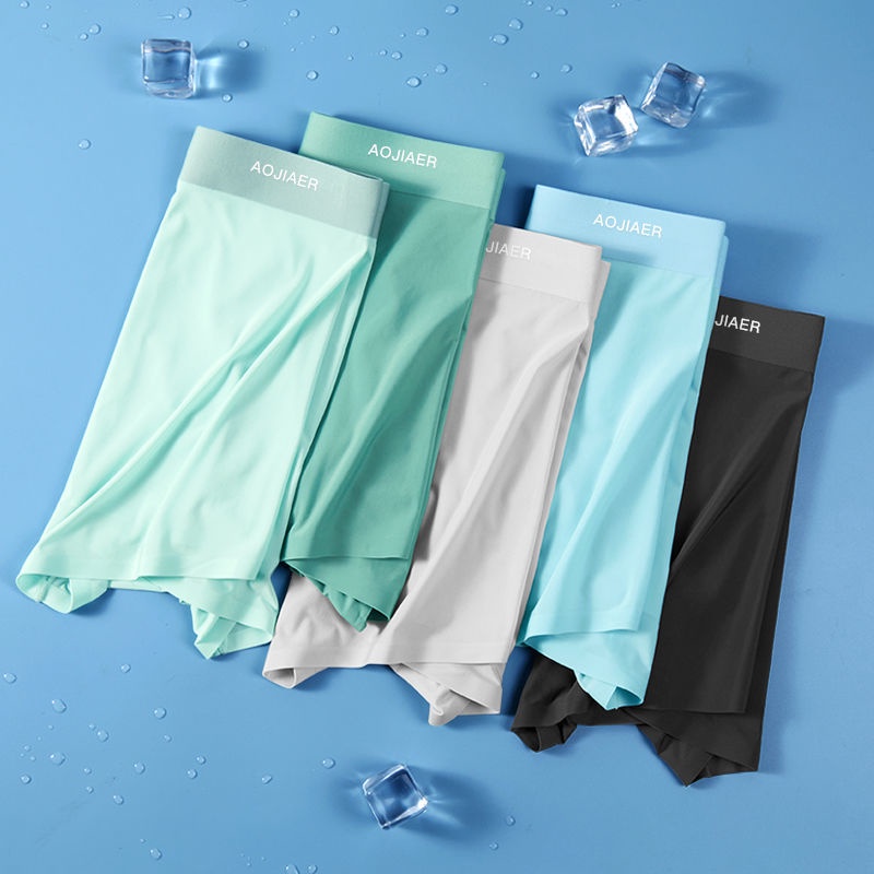Quần Lót Boxer Không Đường May Màu Sắc Thời Trang Mùa Hè Cho Nam
