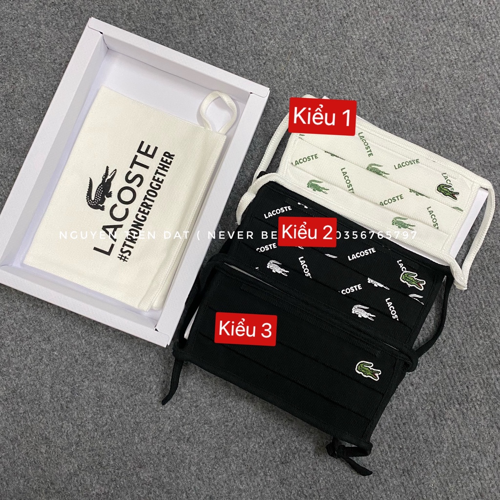 Khẩu trang LACOSTE RF6765 299 Chính Hãng