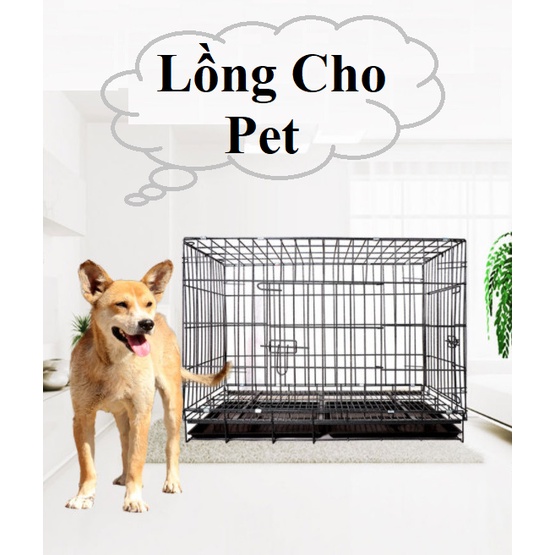 Lồng nuôi chó cảnh màu sơn tĩnh điện kích thước 50x35x42cm ( chó mèo dưới 5kg)