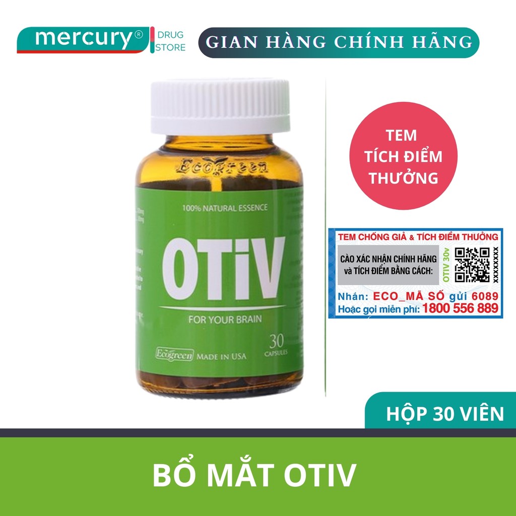 Viên Uống Bổ Não Otiv 30 Viên