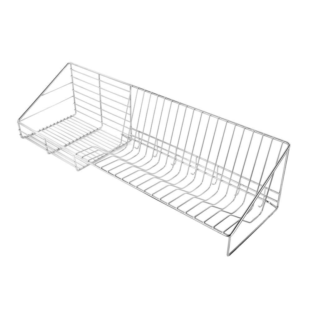 HomeBase KECH Kệ Inox đựng đồ chén đĩa nhà bếp treo tường Thái Lan W80xD23xH20 Cm