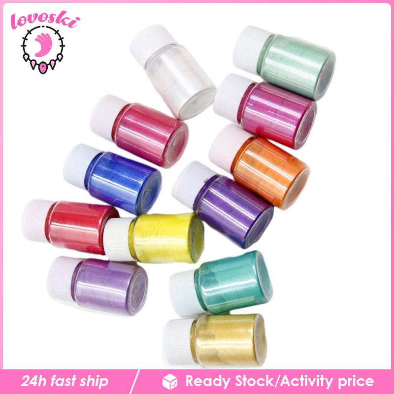 Bộ Màu Bột Khoáng Mica Resin Ánh Ngọc Trai Lấp Lánh DIY