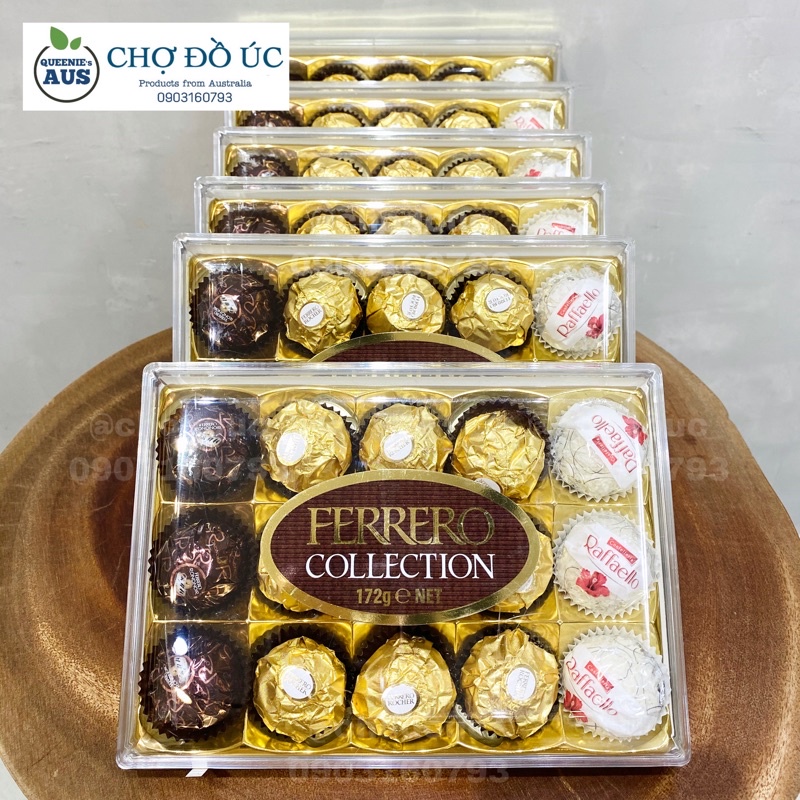 Hộp Chocolate Ferrero Rocher Collection 3 loại đặc trưng - nhập Úc 🇦🇺