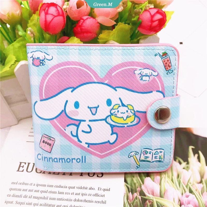 Ví Đựng Tiền Xu Mini Bằng Da Pu Họa Tiết Hoạt Hình Sanrioed Hello Kitty Cinnamoroll Kuromi Mymelody Dễ Thương Cho Nữ