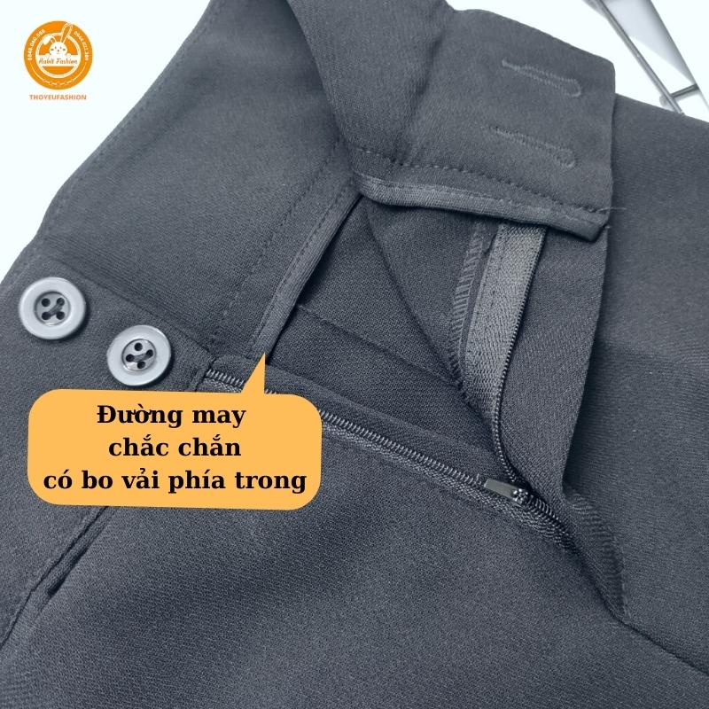 Quần Vải Nữ Ống Loe Cạp Cao Chất Tuyết Mưa Loại 1 Mặc Tôn Dáng