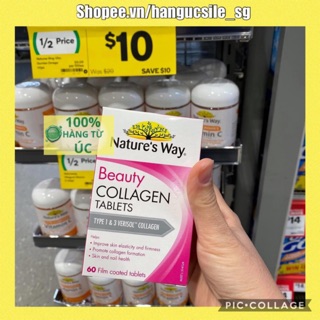 (Date 01/2025) Viên uống Beauty Collagen Nature’s Way 60 Viên