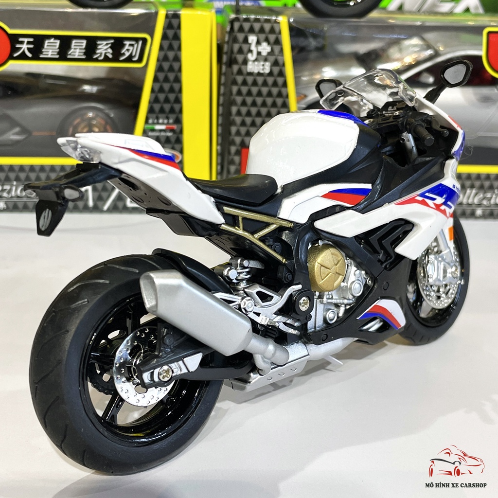 Xe mô hình motor siêu xe BMW s1000rr 2020 tỉ lệ 1:12 Hãng Alloy