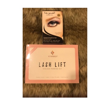 Set uốn Hàn Lash Lift và nhuộm đen mi
