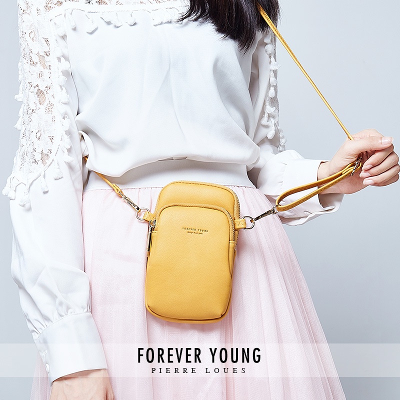 Túi Đeo Chéo Nữ FOREVER YOUNG Đựng Tiền Điện Thoại Kiểu Dáng Basic Thời Trang FY02 - Micocah Mall