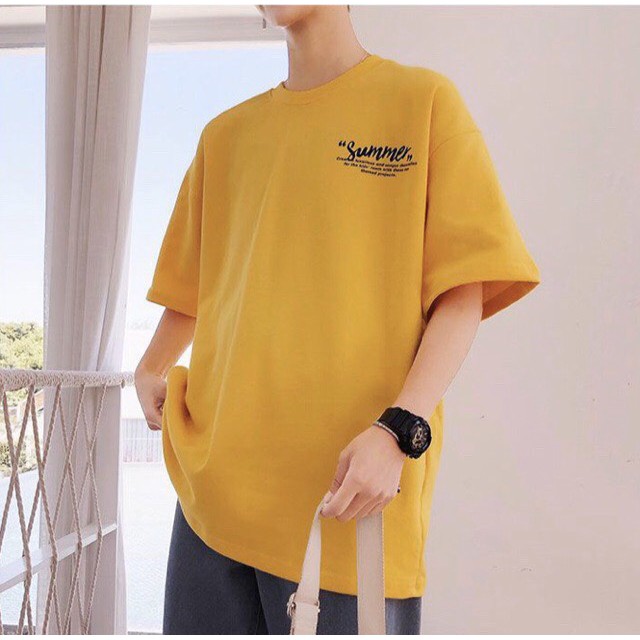 Áo thun tay lỡ form rộng UNISEX SUMMER tình yêu B072