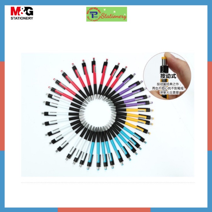 Bút bi MG nét viết 0.7mm màu sắc trẻ trung năng động ABP88402, 88473 sản phẩm bút bi bán chạy toàn cầu