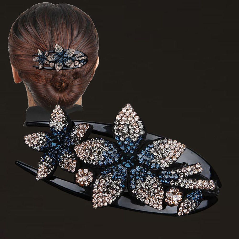 Kẹp Tóc Càng Cua Bằng Acrylic Lấp Lánh Phong Cách Vintage Giá Đỡ