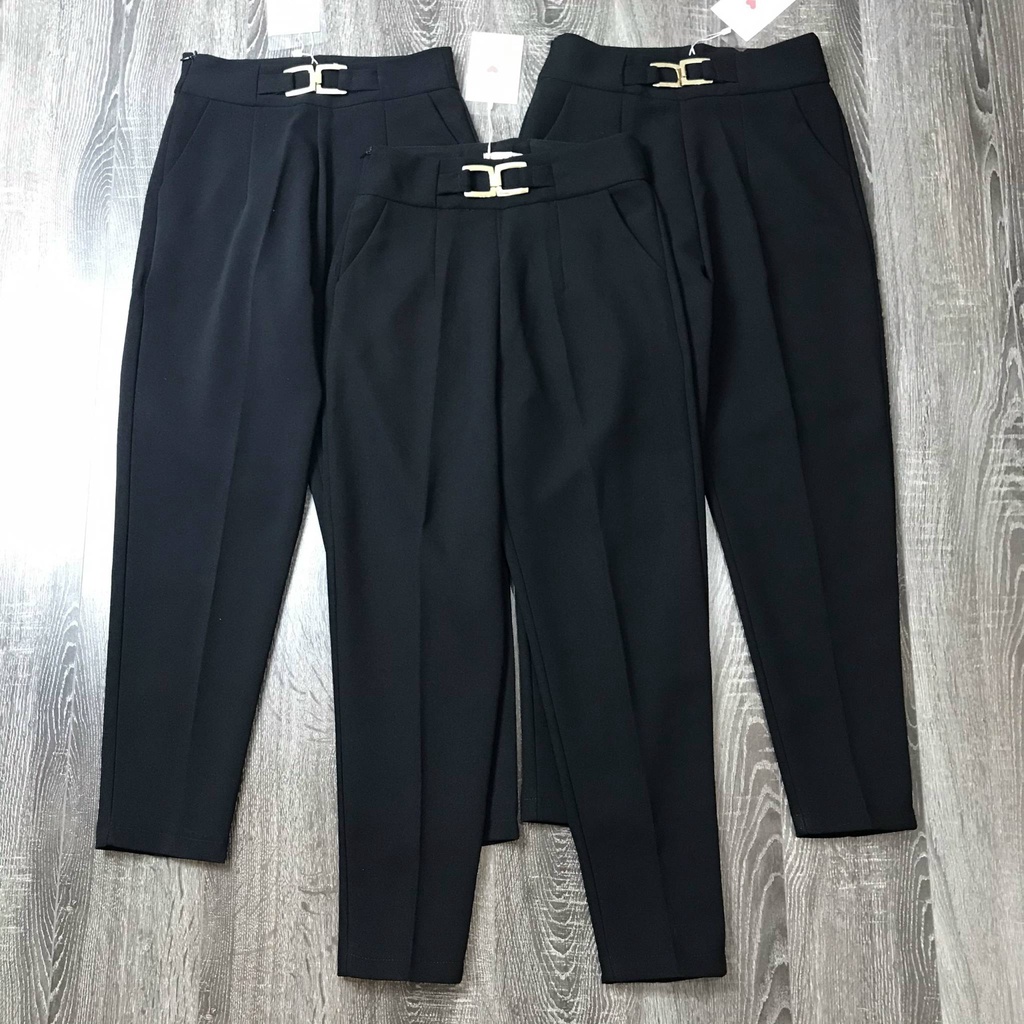 [New Arrival] Quần Baggy Vải Công Sở Dáng Quần Tây Khoá Sườn Giọt Lệ HOT HIT Kiểu Dáng Năng Động