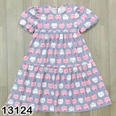 ĐẦM DÀI MELISA BABYDOLL HOẠ TIẾT ĐÁNG YÊU CHO BÉ 2T-12T