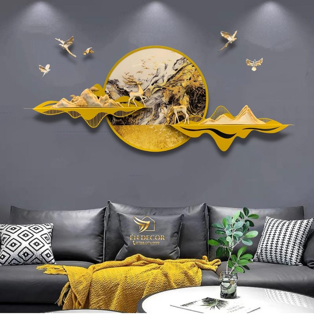 Tranh Phong Cảnh Treo Tường Cao Cấp TD06, Tranh Sắt, Tranh Treo Tường Én Decor