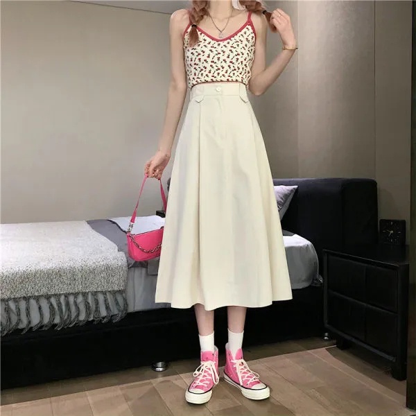 Chân Váy Chữ A Dài Trung Bình Thời Trang Nữ C8853