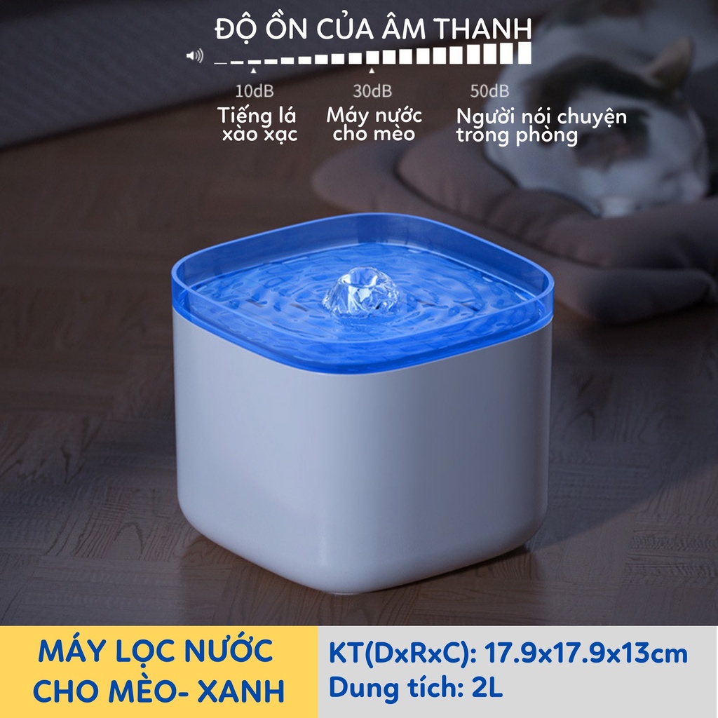 Máy lọc nước cho mèo uống tự động dung tích 3L Lapeta