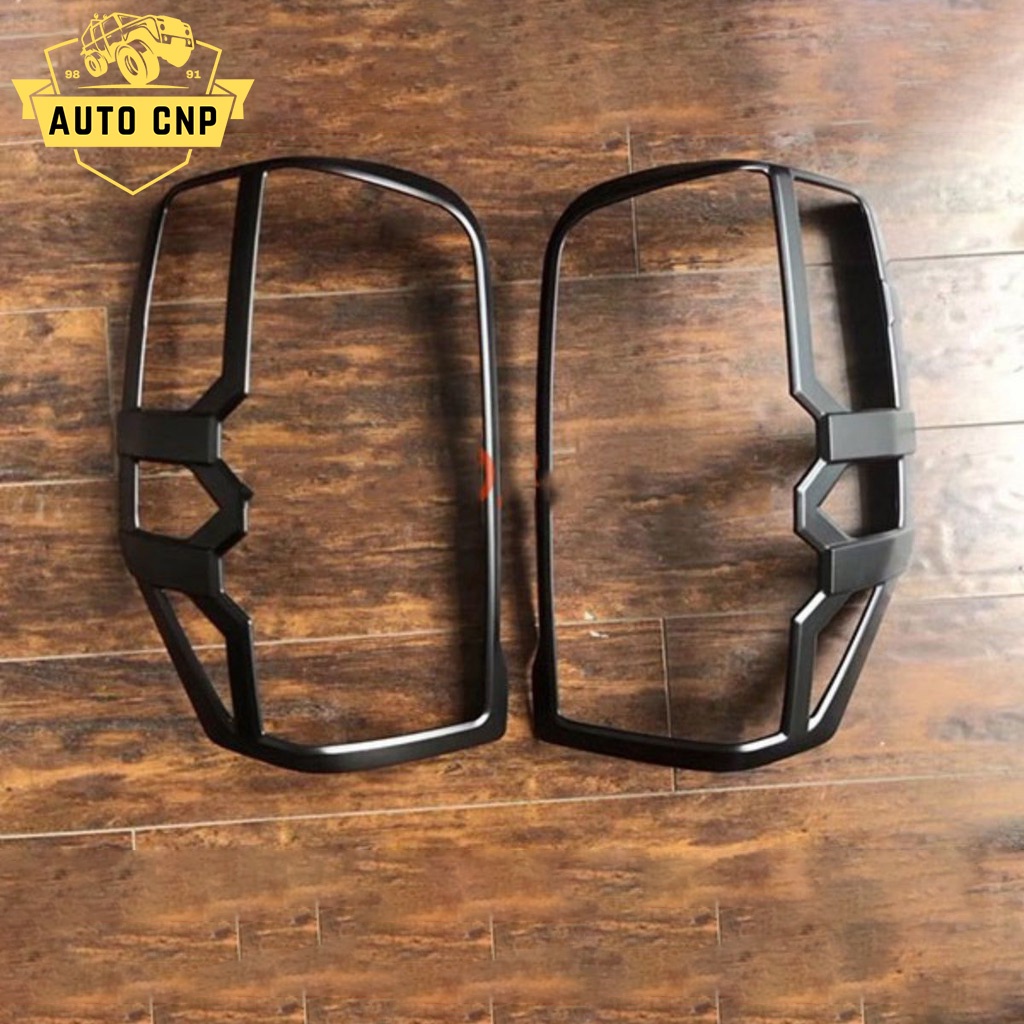 Bộ ốp viền đèn pha + hậu xe MITSUBISHI TRITON chất liệu nhựa ABS mạ NHỰA ĐEN, chống trầy xước đèn pha/hậu – AUTO CNP