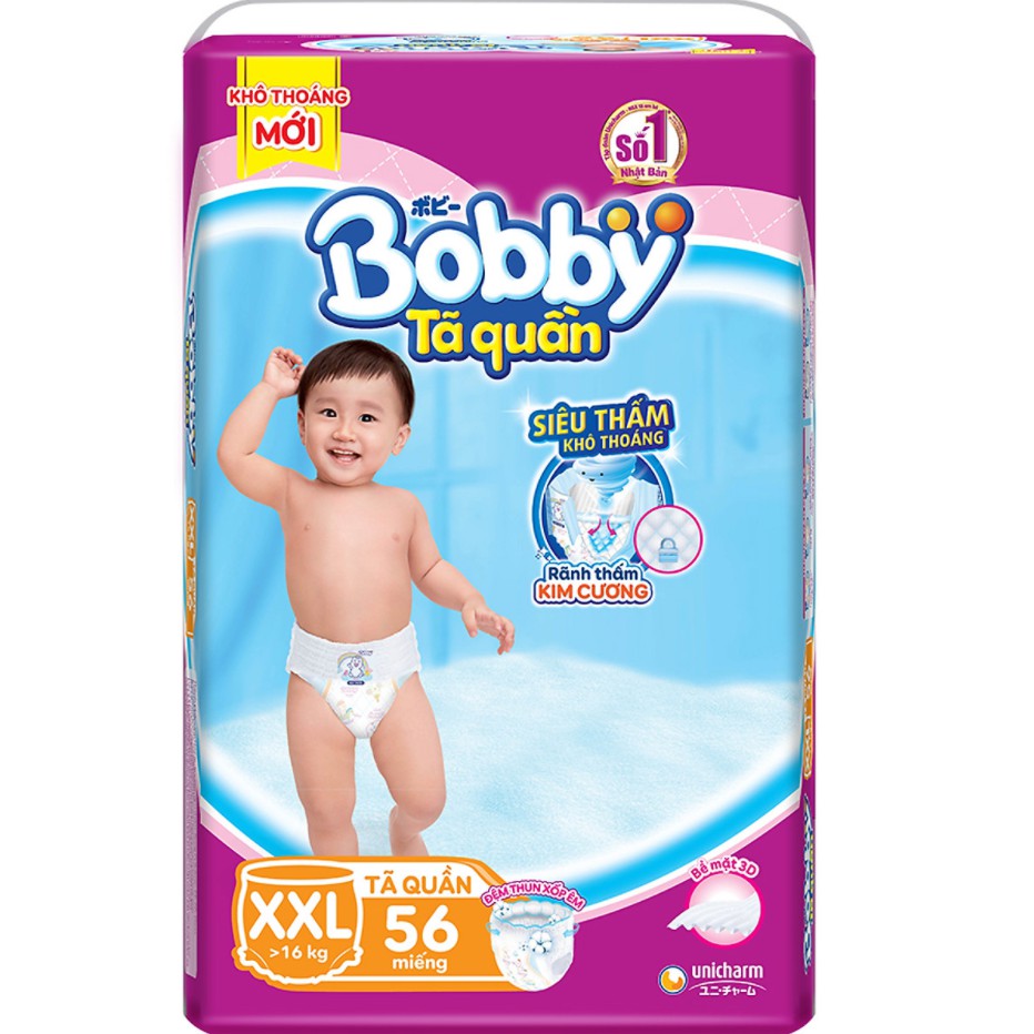 Tã bỉm quần Bobby M76 L68 XL62 XXL56