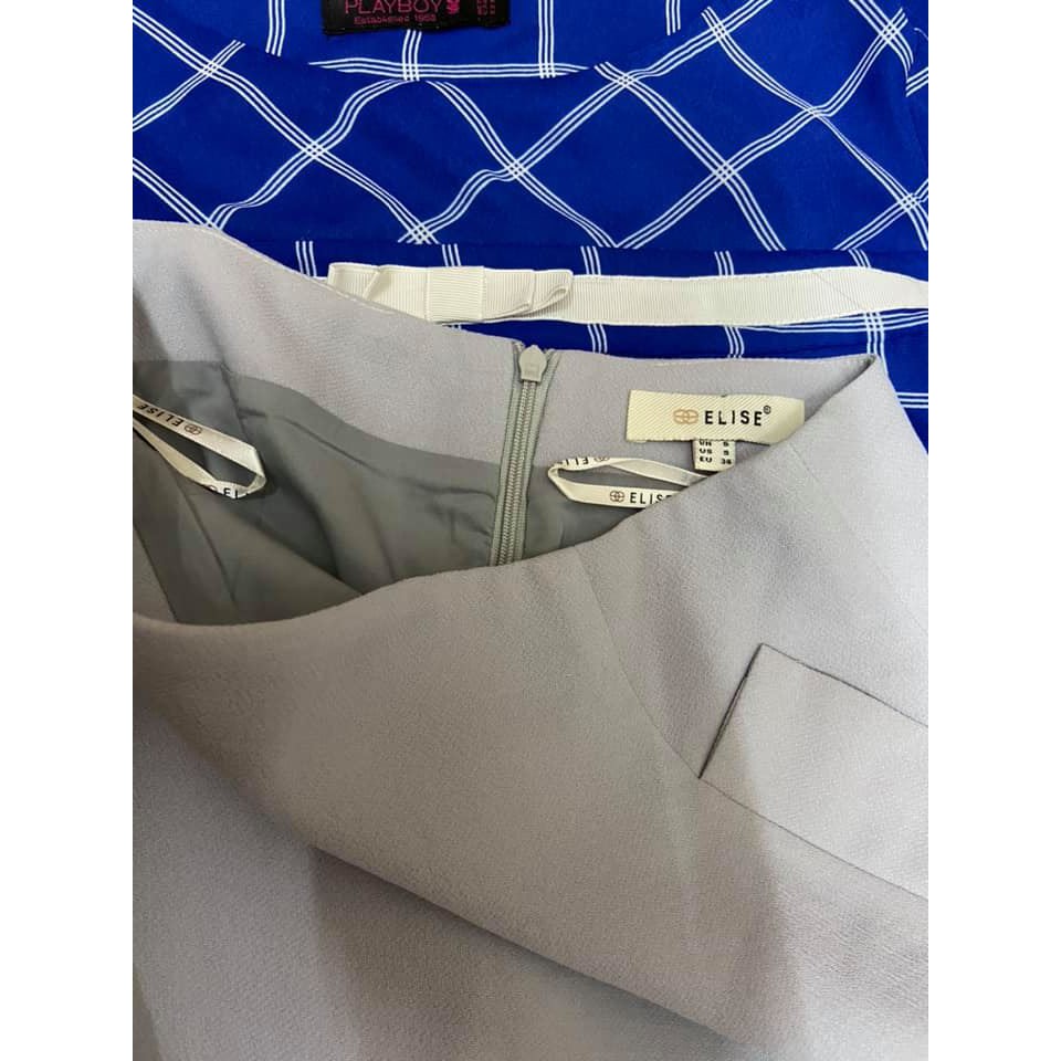 Bộ áo nem size M, chân váy elise size S
