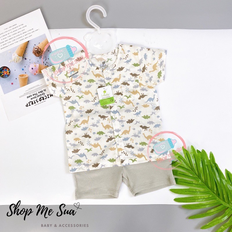 LULLABY Bộ Quần Áo Cộc Xô Cho Bé Trai Từ 8kg Đến 16kg