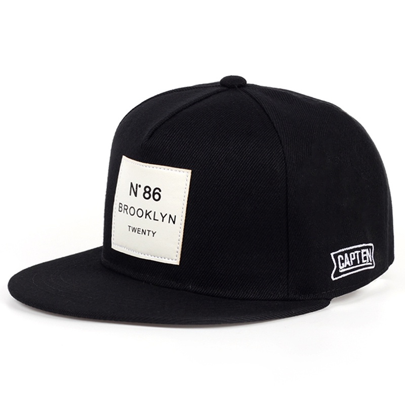 Nón Lưỡi Trai cotton Phối Da Thêu Logo BROOKLYN N86 Thời Trang Cho Nam Và Nữ