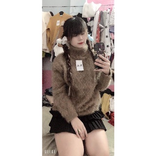 ( ảnh thật) áo Len cổ lọ, lông cừu cao cấp