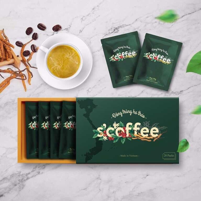 S'Coffee cà phê pha sẵn Đông trùng hạ thảo