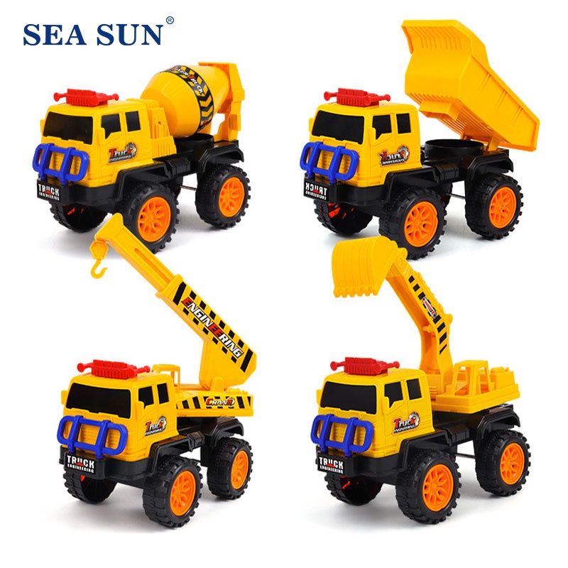 Đồ chơi SEASUN TOYS mô hình thiết kế xe công trường đa dạng cho bé
