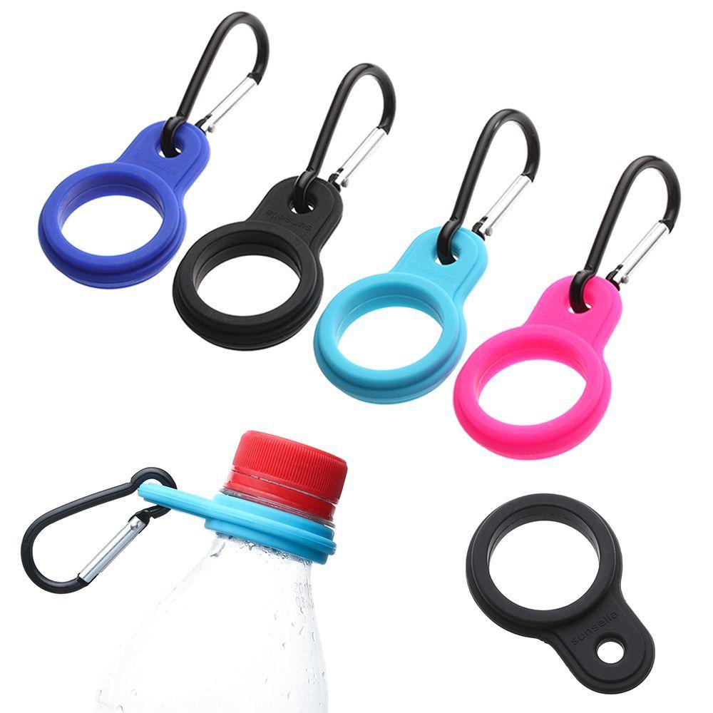 Móc Khóa Kẹp Bình Nước Thể Thao Bằng Hợp Kim Nhôm Và Silicone