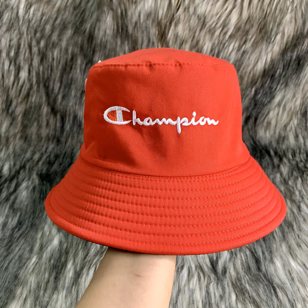 Nón Bucket / Mũ Vành Tròn Tai Bèo 2 Mặt Thêu Logo Champion N055