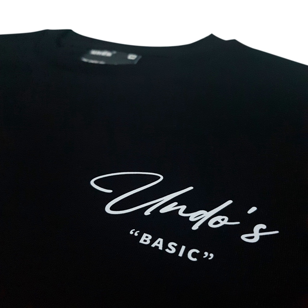 Áo Thun Unisex Undo Basic Màu Đen 100% Standard Cotton - Local Brand Chính Hãng