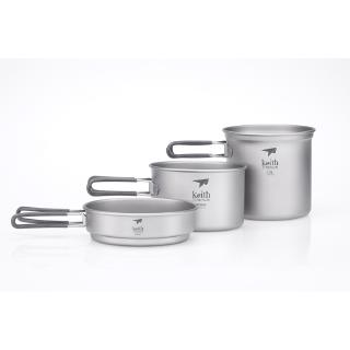 Keith Ti6014 - Bộ Nồi Titanium 3 Món