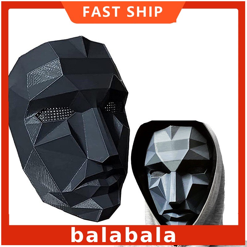 (Hàng Có Sẵn) Squid Game - Mặt Nạ Trong Phim Trò Chơi Con Mực Hot Trend 2021 (Đồ Chơi Lễ Hội Halloween)