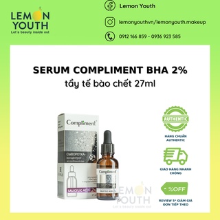 Serum Compliment 2% BHA làm sạch sâu, giảm mụn, se lỗ chân lông, kiềm dầu 27ml