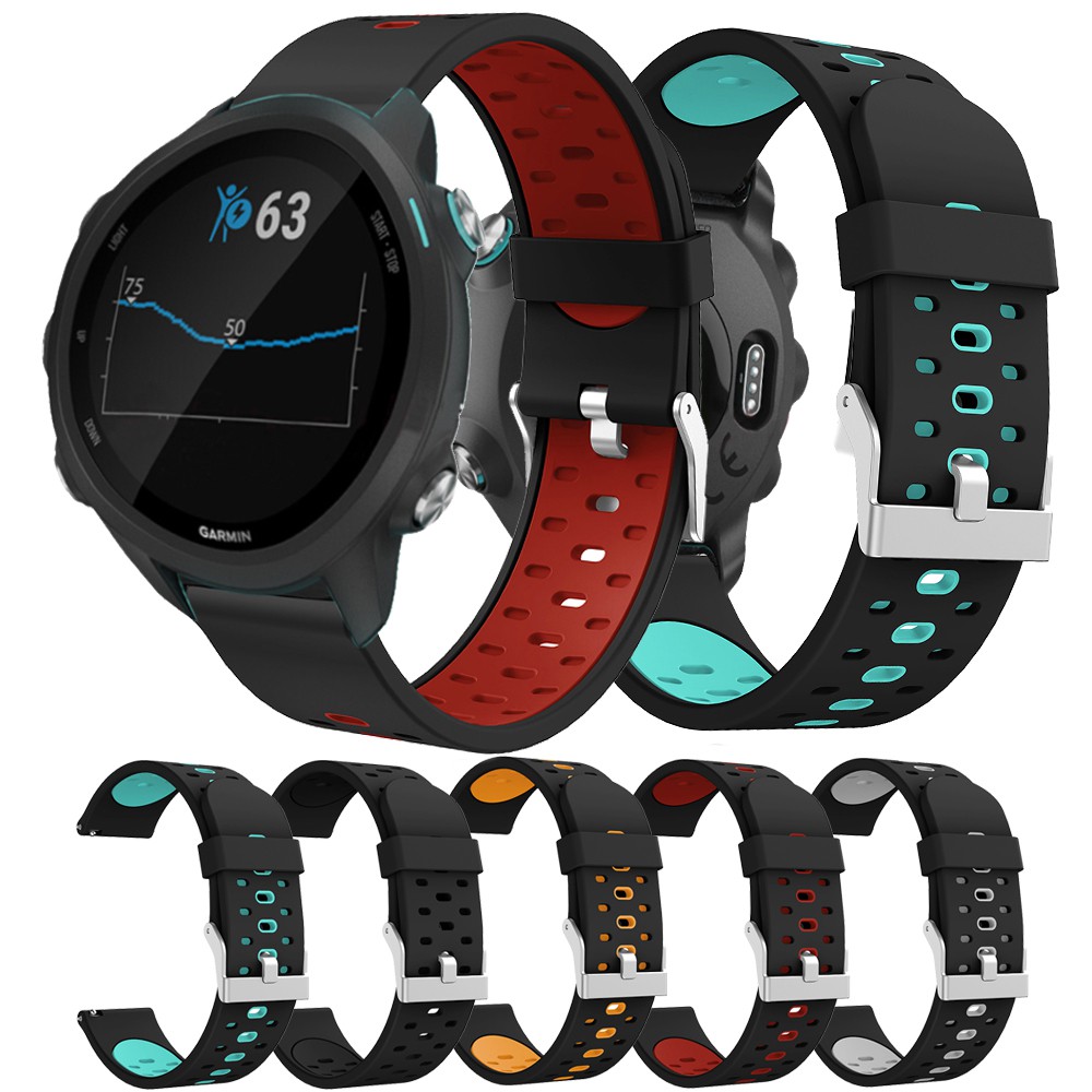 Dây silicon 20mm thay thế cho Garmin Forerunner 245/245M/645/645M/ Vivoactive 3