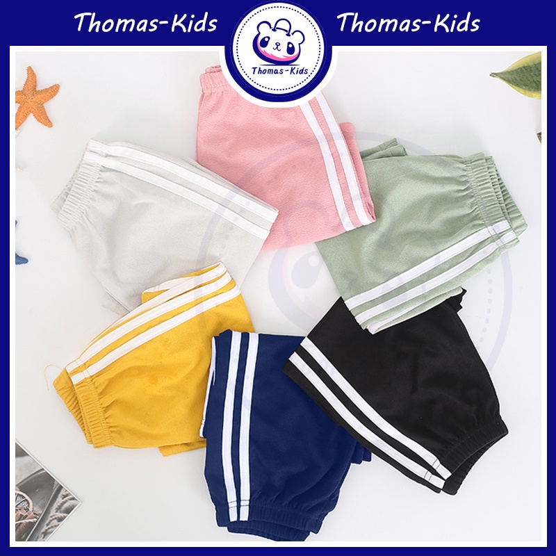 [THOMAS Kids] Quần Short Thể Thao Cotton Mỏng Thoải Mái Nhiều Màu Sắc Cho Bé 2-12 Tuổi