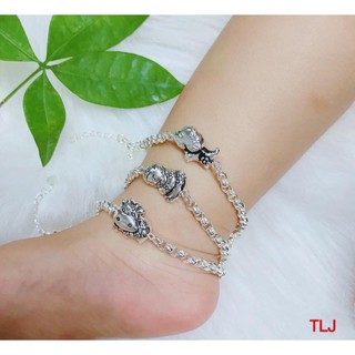 lắc tay lắc chân 12 con giáp bạc cho bé ss đến 5t