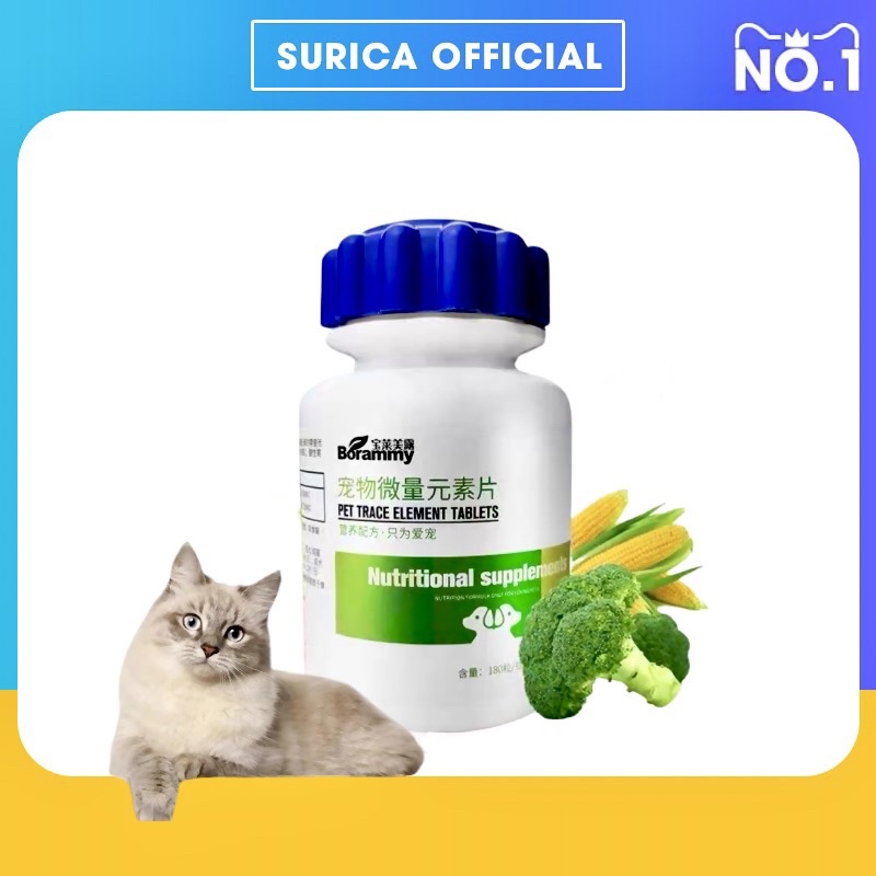 Vitamin Borammy bổ sung nguyên tố vi lượng cho chó mèo, tốt cho chó mèo bầu (180v)