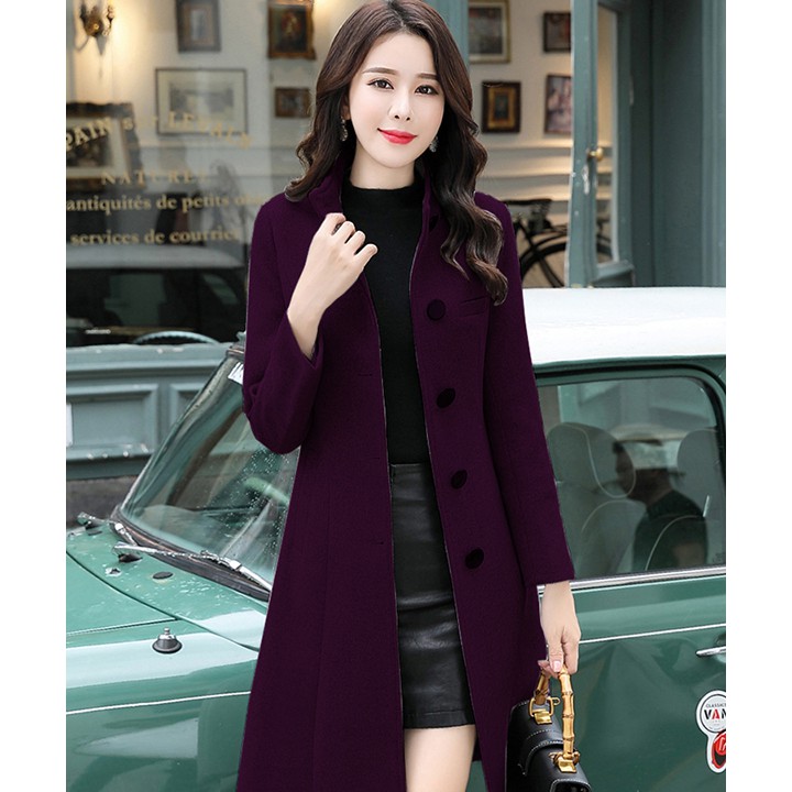 ÁO KHOÁC DẠ FROM DÀI PHỐI NÚT KÈM BELL KS450397VN