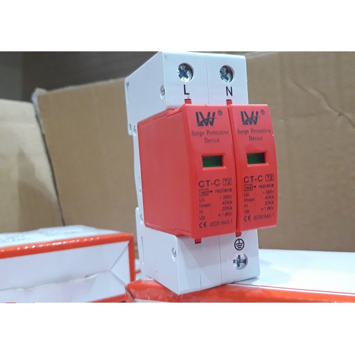 CHỐNG SÉT AC 385V 2P 40KA LW- HÀNG CHÍNH HÃNG