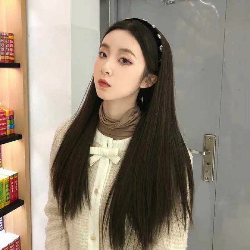 tóc giả thẳng dính cài cao cấp ❤️ freeship 50k