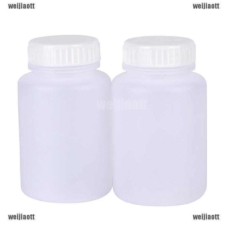 Set 2 chai nhựa trong suốt 100ml đựng chất hóa học