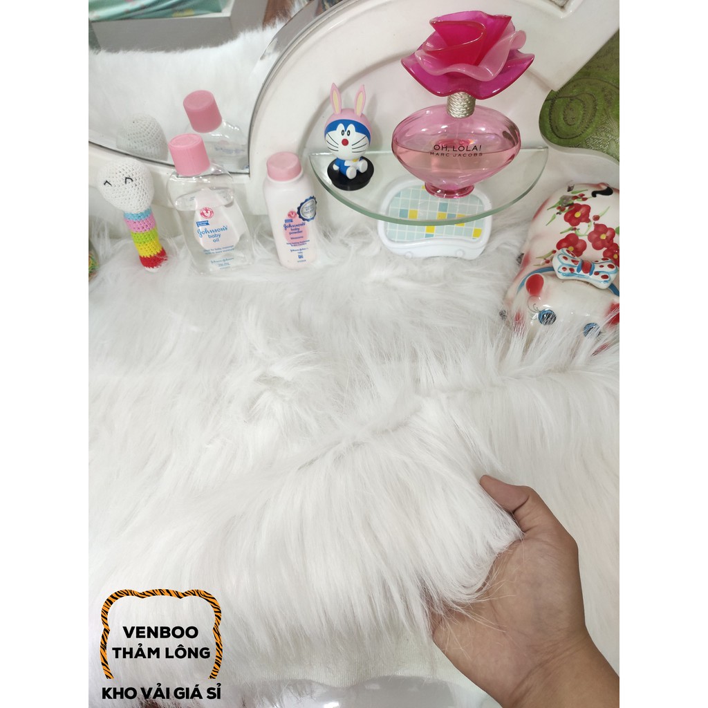 👑 Thảm Lông Trắng Cao Cấp Chuẩn Luxury Trải Sàn Decor Phòng | Màu Hot 2021 | BigBuy360 - bigbuy360.vn